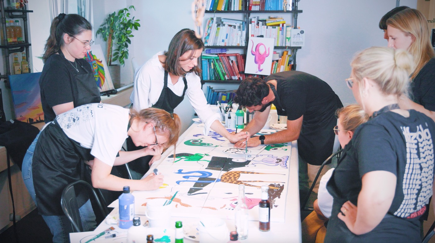 Paint and Connect organisiert kreative Kunst-Events und Workshops.